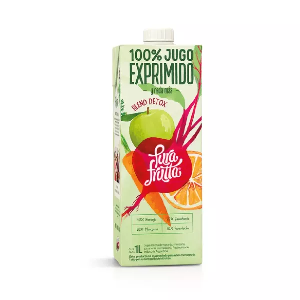 Jugo Natural Blen Detox X 1 Litro Pura Frutta