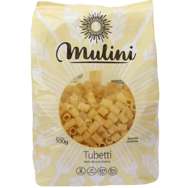 Tubeti De Semola X 500 Grs Mulini