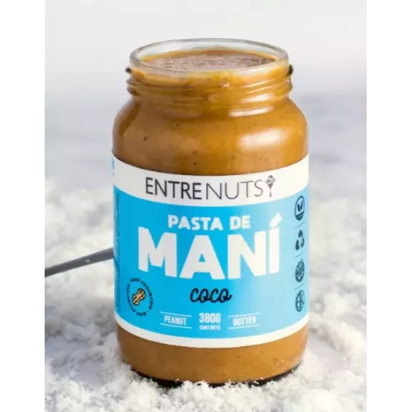 Pasta De Mani Con Coco X 360 Grs Entre Nuts