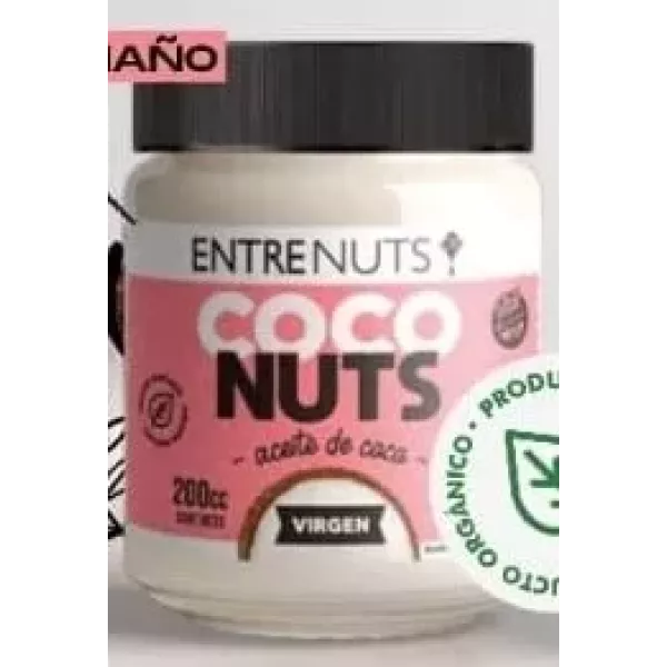 Aceite De Coco Virgen X 200 Ml Entre Nuts