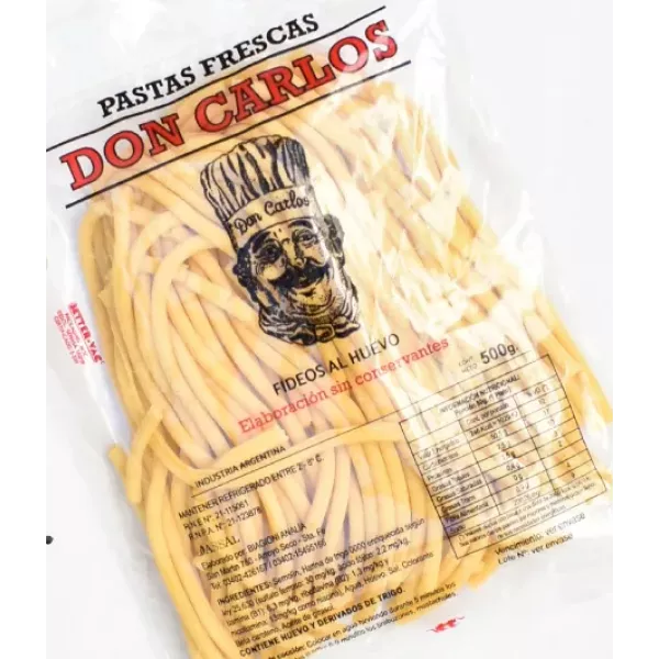 Fideos Frescos Congelados Sin Tacc Don Carlos