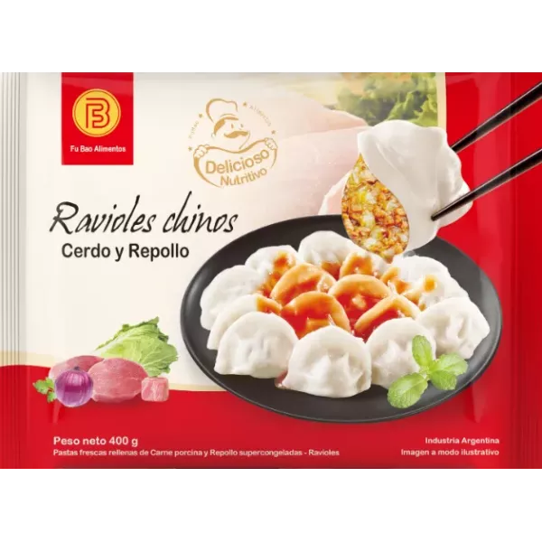 Ravioles Chinos De Cerdo Y Repollo Fu Bao