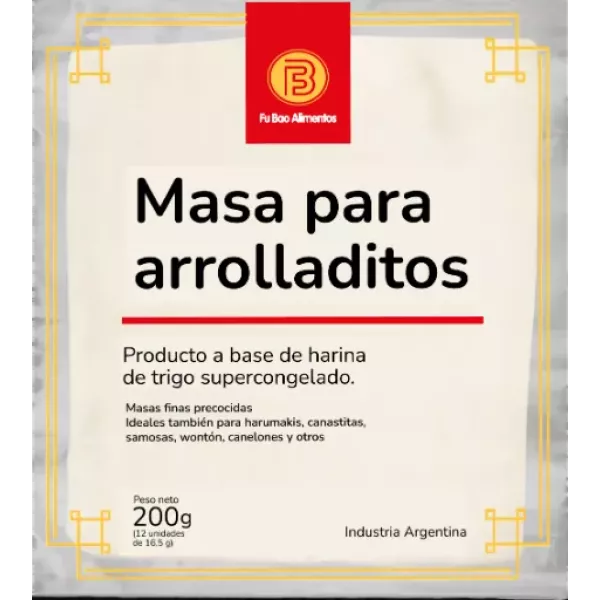 Masa Para Arrolladitos Fu Bao