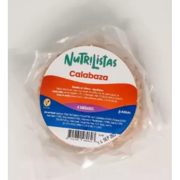 Medallones Calabaza X 4 Nutrilistas