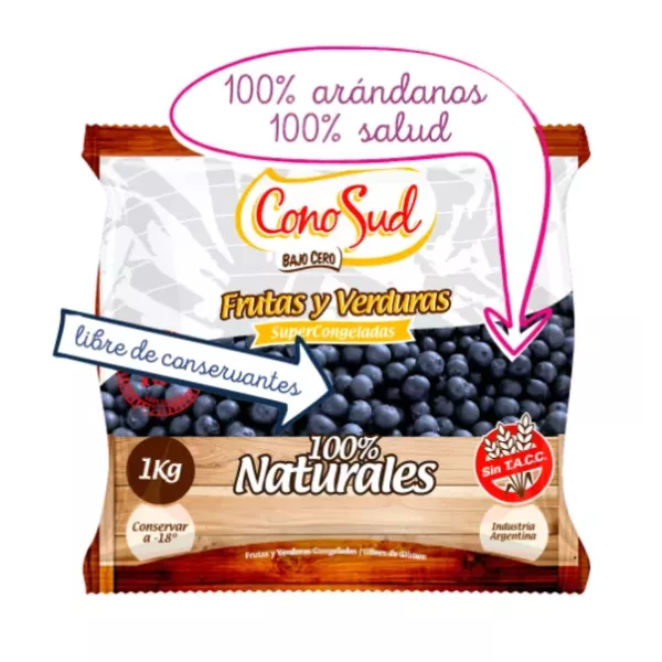 Arándanos Congelados X 1 Kg Sin Tacc Conosud