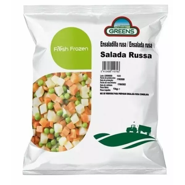 Jardinera En Cubos Iqf X 1 Kilo Greens
