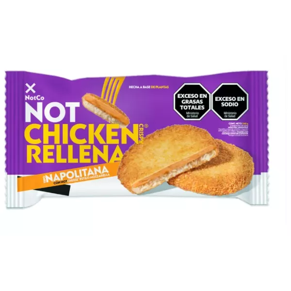 Hamburguesa Vegana Sabor Pollo Rebozada Napolitana X 2 Not Co