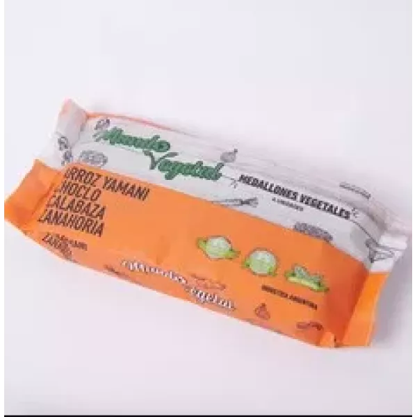 Medallon Arroz Yamani Choclo Calabaza Y Zanahoria X 400 Grs Mundo Vegetal