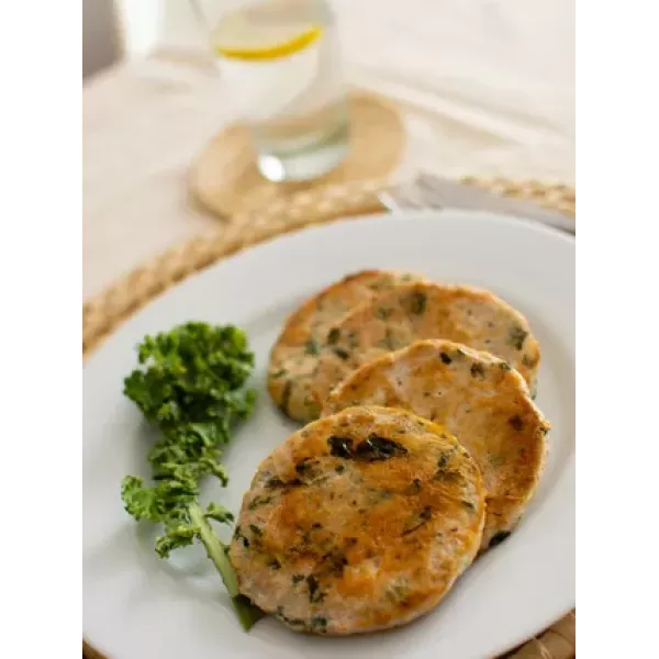 Hamburguesas De Pechuga Y Kale Chicken Fit