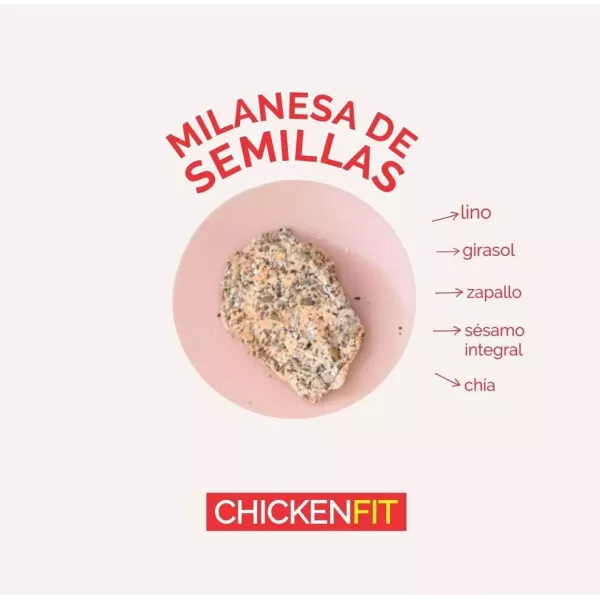 Suprema Rebozada Con Semillas Chicken Fit