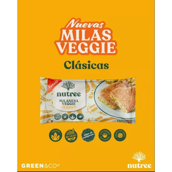 Milanesas Veggies Clasicas X 2 Nutree