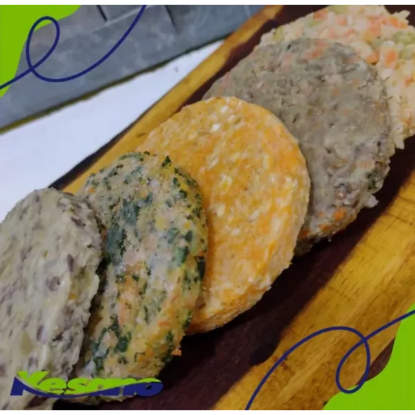 Medallones De Arroz Y Porotos Aduki X 4 Kesano