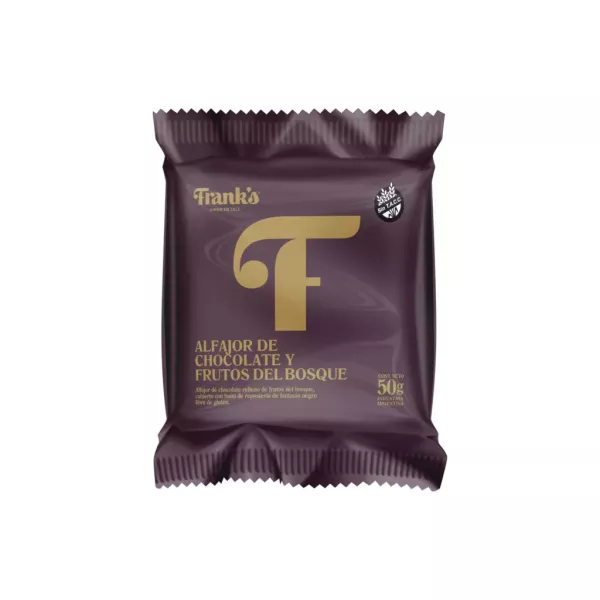 Alfajor De Chocolate Relleno Con Frutos Del Bosque Sin Tacc Franks