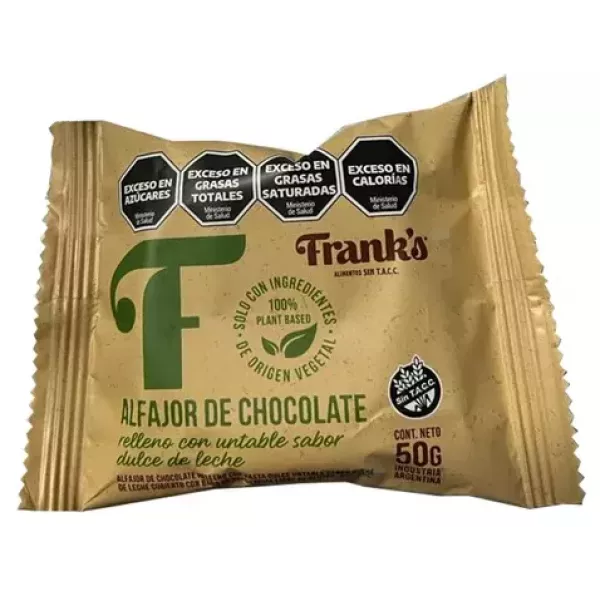 Alfajor De Dulce De Leche Vegan Y Sin Tacc Franks