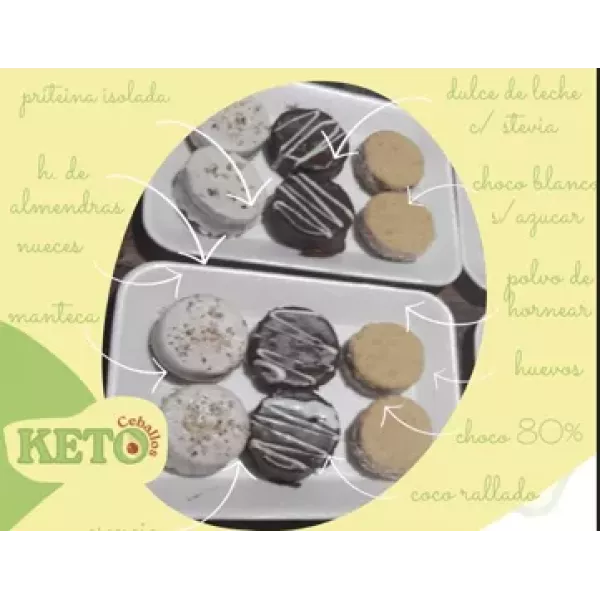 Alfajorcitos Surtidos X 6 Unidades Keto Ceballos