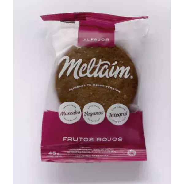Alfajor Vegano De Frutos Rojos Meltaim