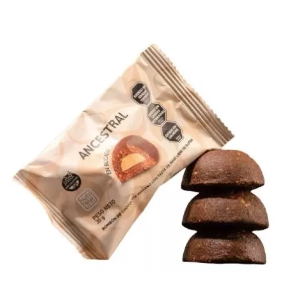 Bombon De Chocolate Relleno Con Pasta Maní Ancestral