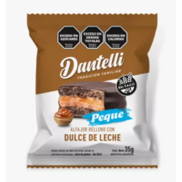 Alfajor Relleno Con Dulce De Leche Sin Tacc Dantelli