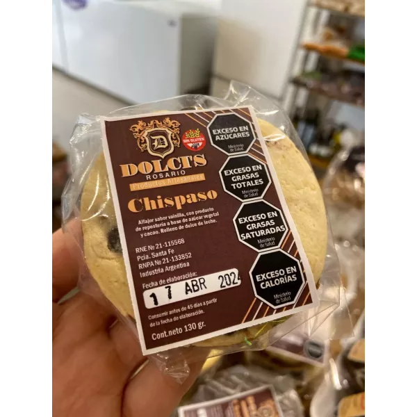 Alfajor Chispaso Sin Tacc Dolcis