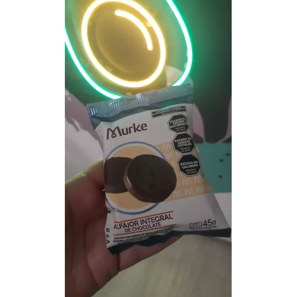 Alfajor Negro Sin Azucar Integral Murke