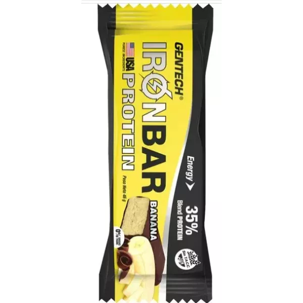 Iron Bar Proteica De Banana Y Chocolate Gentech