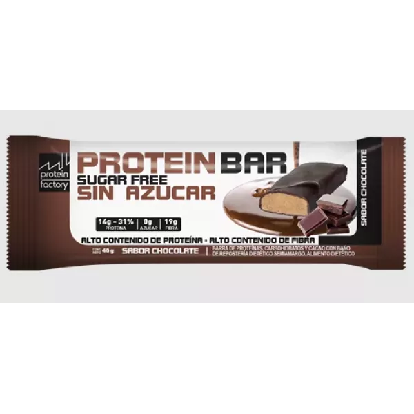 Protein Bar Sin Azucar Sabor Chocolate Protein Factory
