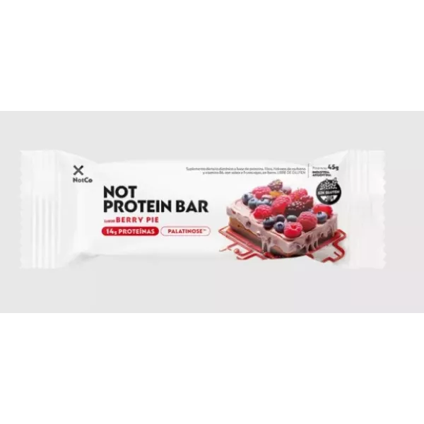 Barrita Proteica Vegana Sabor Berry Pie Not Co