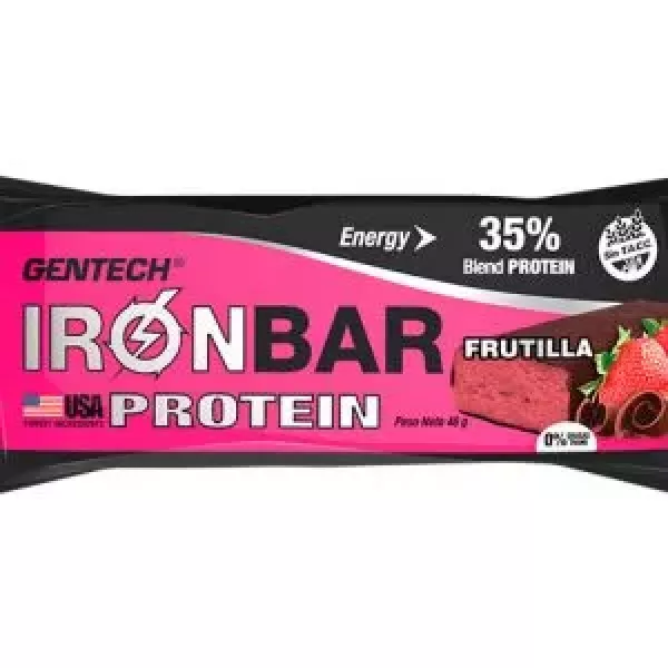 Iron Bar Proteica Frutilla Gentech