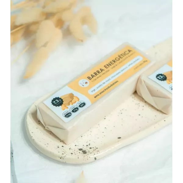 Barra Energetica Con Whey Protein Sabor Chocolate Blanco Ms