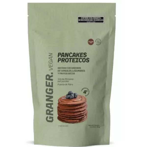 Pre Mezcla Pancakes Vegan Sabor Chocolate Suizo Granger