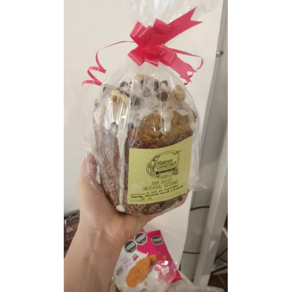 Pan Dulce Integral Y Vegano Con Chips Y Nueces 250 Grs Raices Gourmet