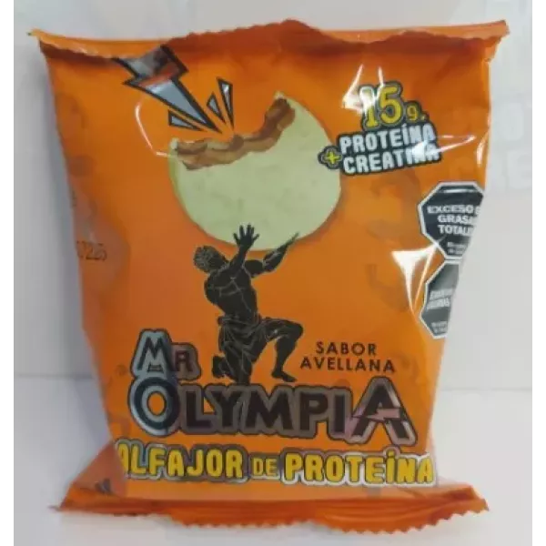 Alfajor De Proteina Blanco Sabor Avellana Mr Olympia