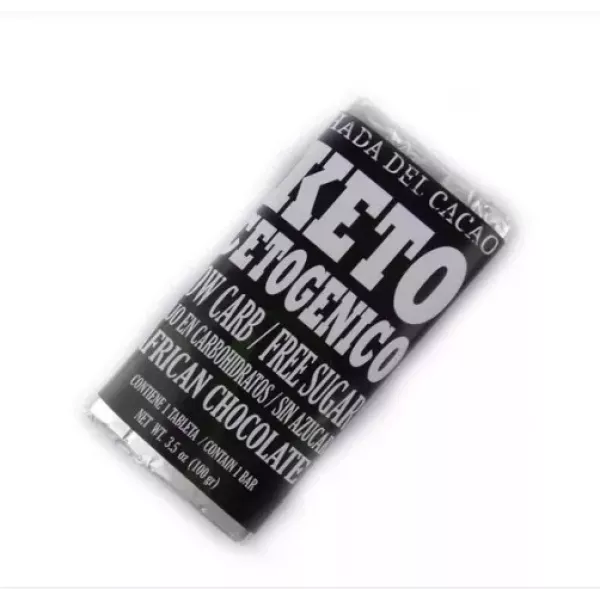 Chocolate Keto Al 96% Con Stevia Hada Del Cacao X100gr