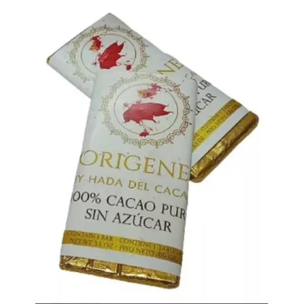 Chocolate Organico Al 100%  Con Almendras Hada Del Cacao X 100 Grs