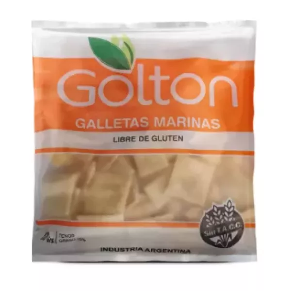 Galletitas Marinas De Arroz Y Mandioca Sin Tacc Golton