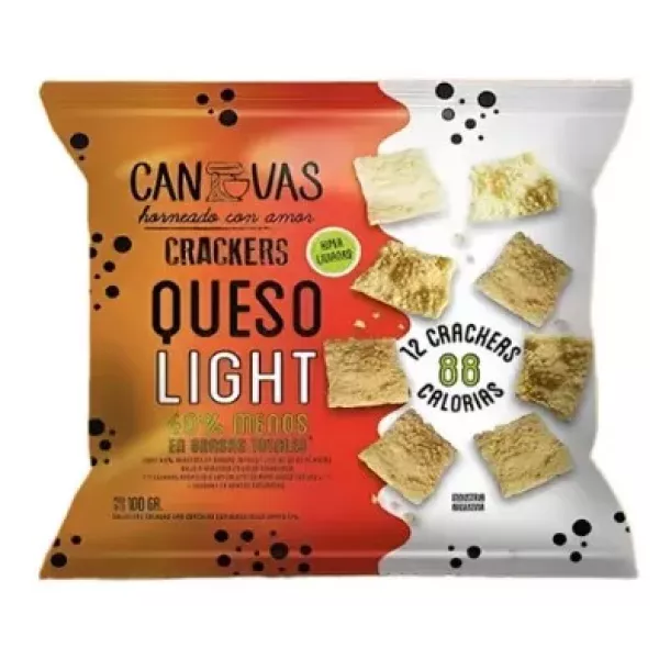 Galletitas Crackers De Queso Light Canvas