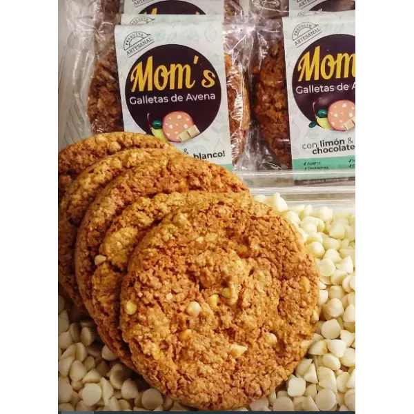 Galleta De Avena Sabor Mani Con Chocolate Moms