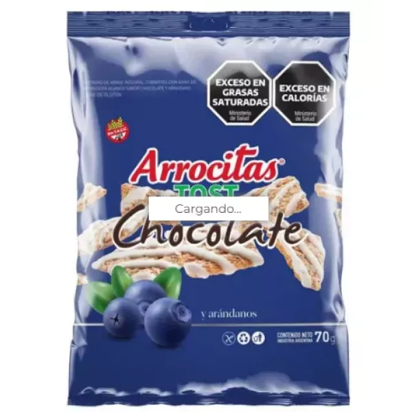 Arrocitas Tost Con Choco Blanco Y Arandanos Sin Tacc
