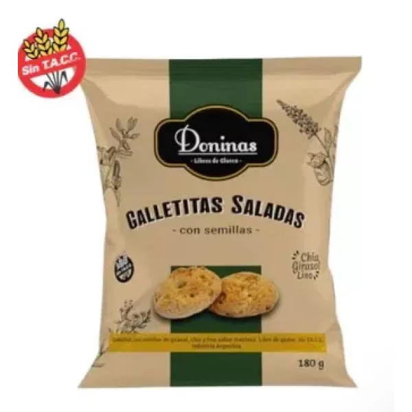 Galletitas Saladas Con Semillas Y Sin Tacc Doninas