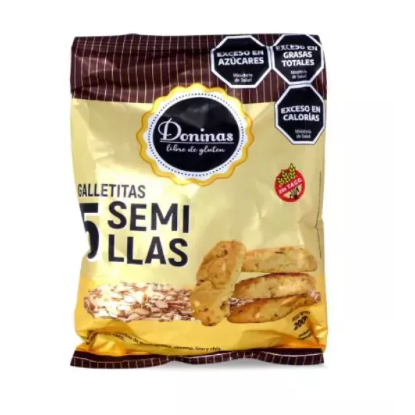 Galletitas 5 Semillas Sin Tacc Doninas