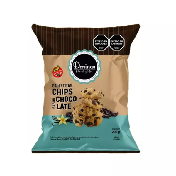 Galletitas Con Chips De Chocolate Y Sin Tacc Doninas