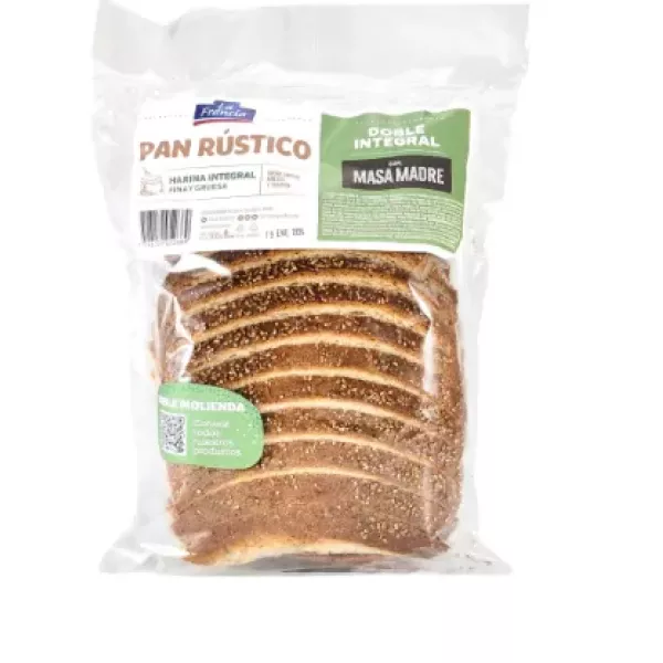Pan Rustico Doble Integral Con Masa Madre La Francia