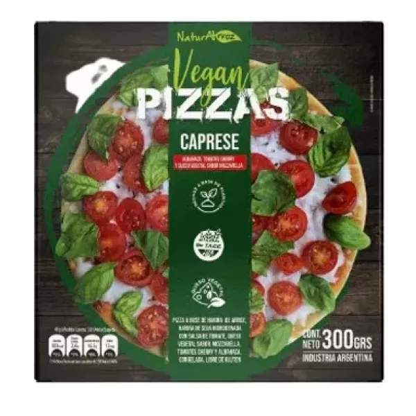 Pizza Vegan Capresse Individual Sin Tacc Naturalrroz