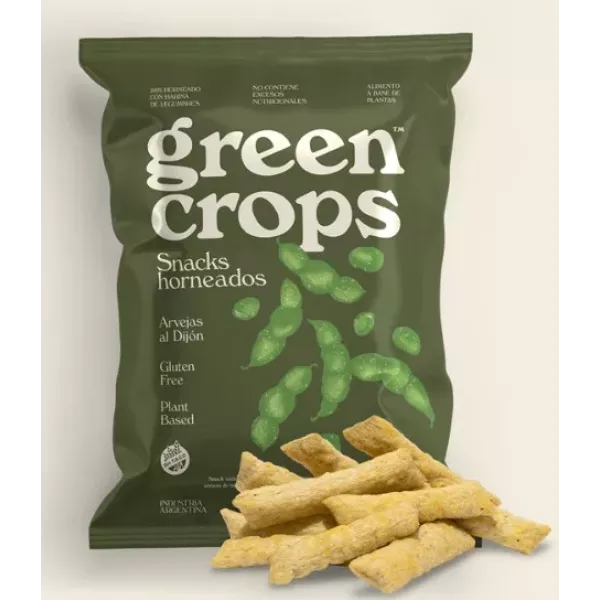 Snack Vegan Y Sin Tacc Sabor Arvejas 95 Grs Greencrops Crowie