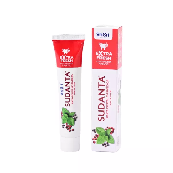 Crema Dental Ayurvedica Extra Fresh X 100 Grs Sudanta Sri Sri