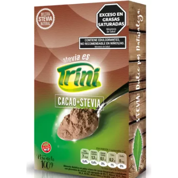 Cacao En Polvo Con Stevia Trini