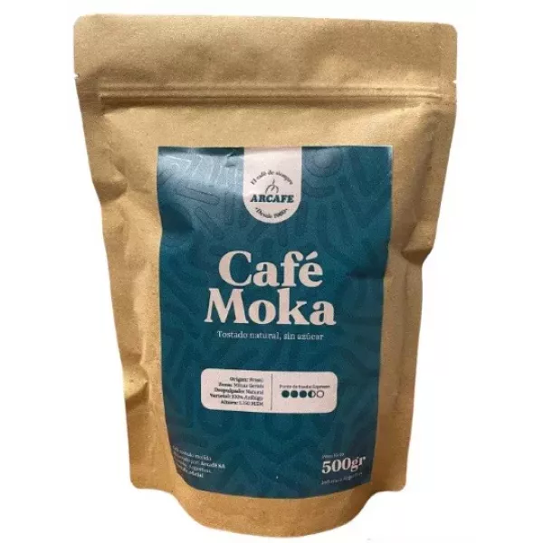 Café Premium En Granos Moka Arcafe 250g