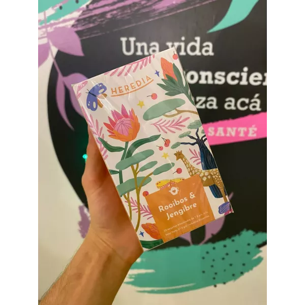 Té En Saquitos Rooisbos Y Jengibre Heredia