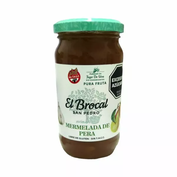 Mermelada De Pera Light X400 Ml El Brocal