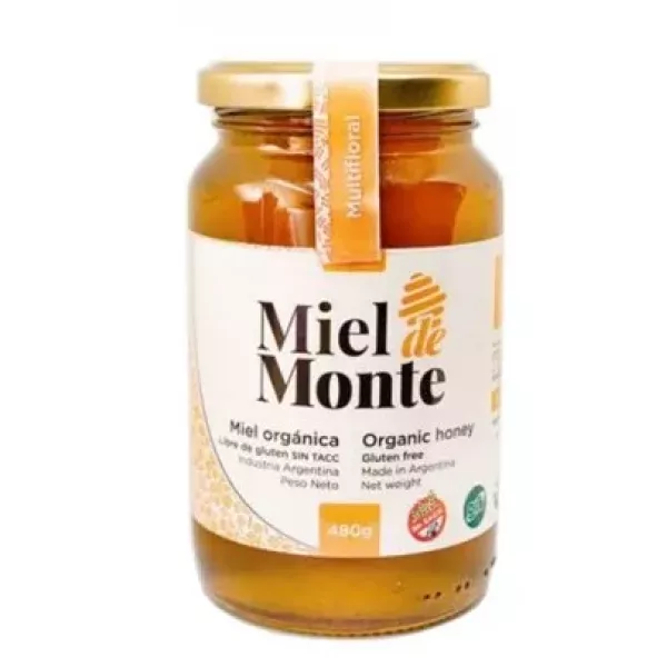 Miel Orgánica Multifloral X 480 Grs Miel De Monte